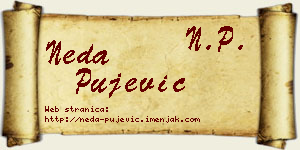 Neda Pujević vizit kartica